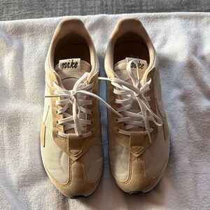 Nike womens Cream and White Sneakers